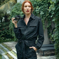 The Amelia Recycled Travel Jumpsuit in Black