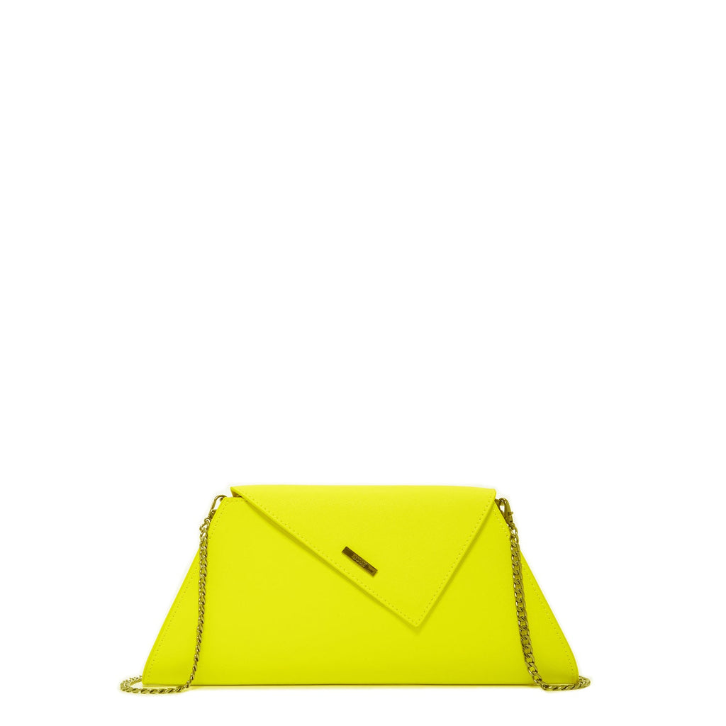 Yellow Purse Leather Clutch Bag Unique Evening Purse Women's Handbag