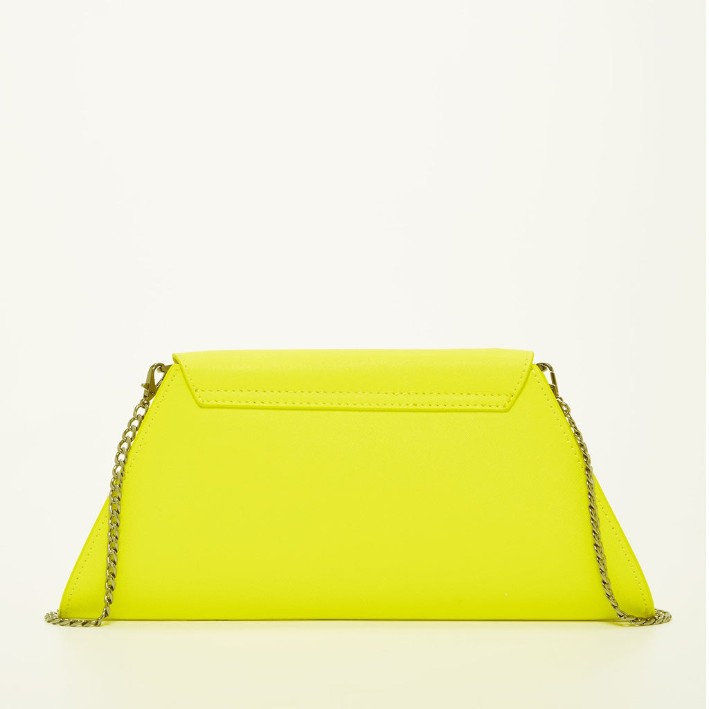 Yellow Purse Leather Clutch Bag Unique Evening Purse Women's Handbag