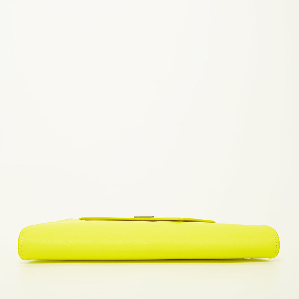Yellow Purse Leather Clutch Bag Unique Evening Purse Women's Handbag