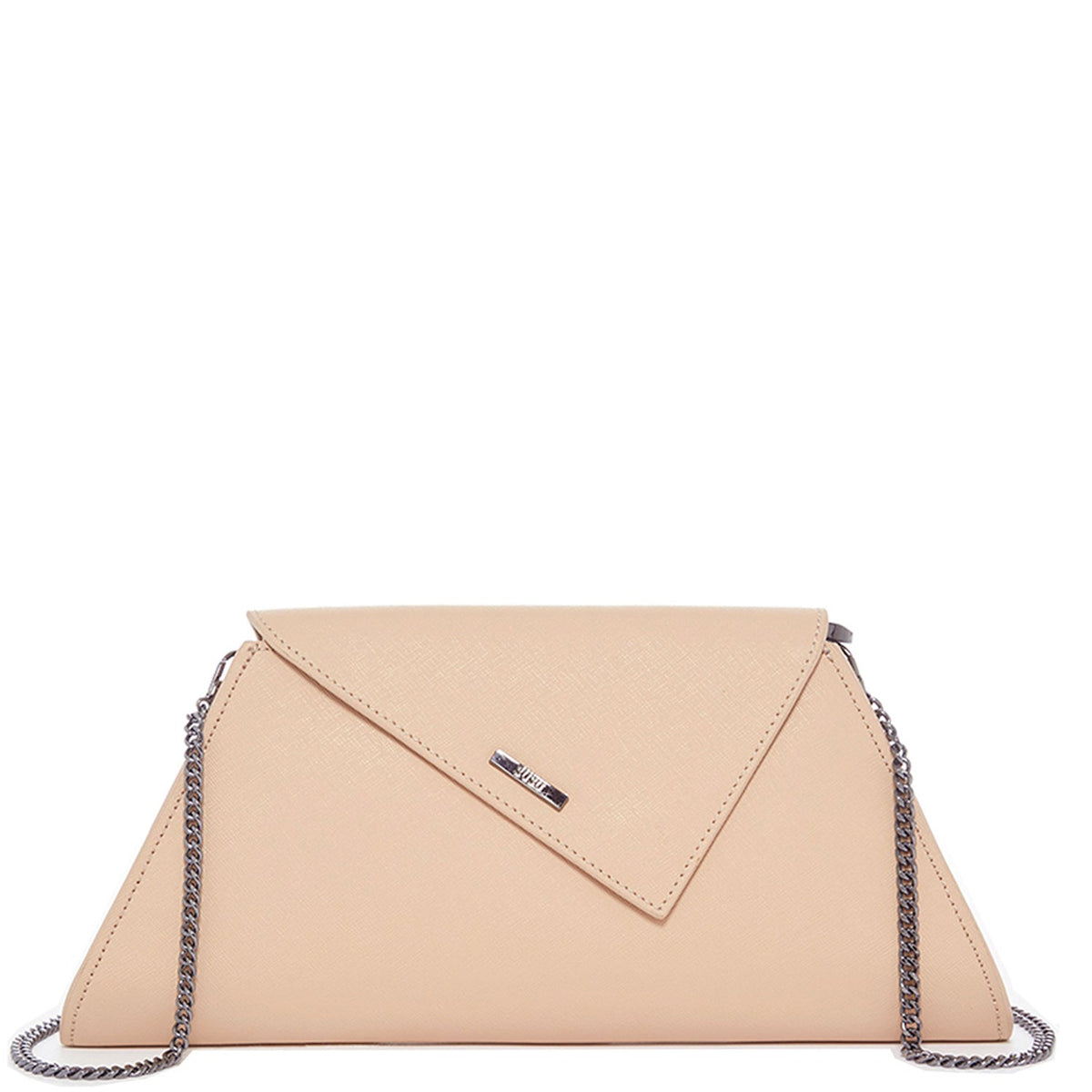 Leather Clutch Bag Nude Clutch Purse Beige Evening Bag Tan Women's Handbag