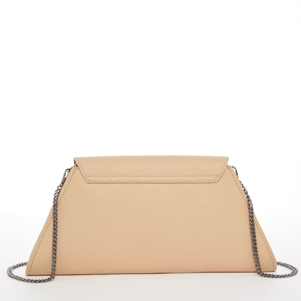 Leather Clutch Bag Nude Clutch Purse Beige Evening Bag Tan Women's Handbag