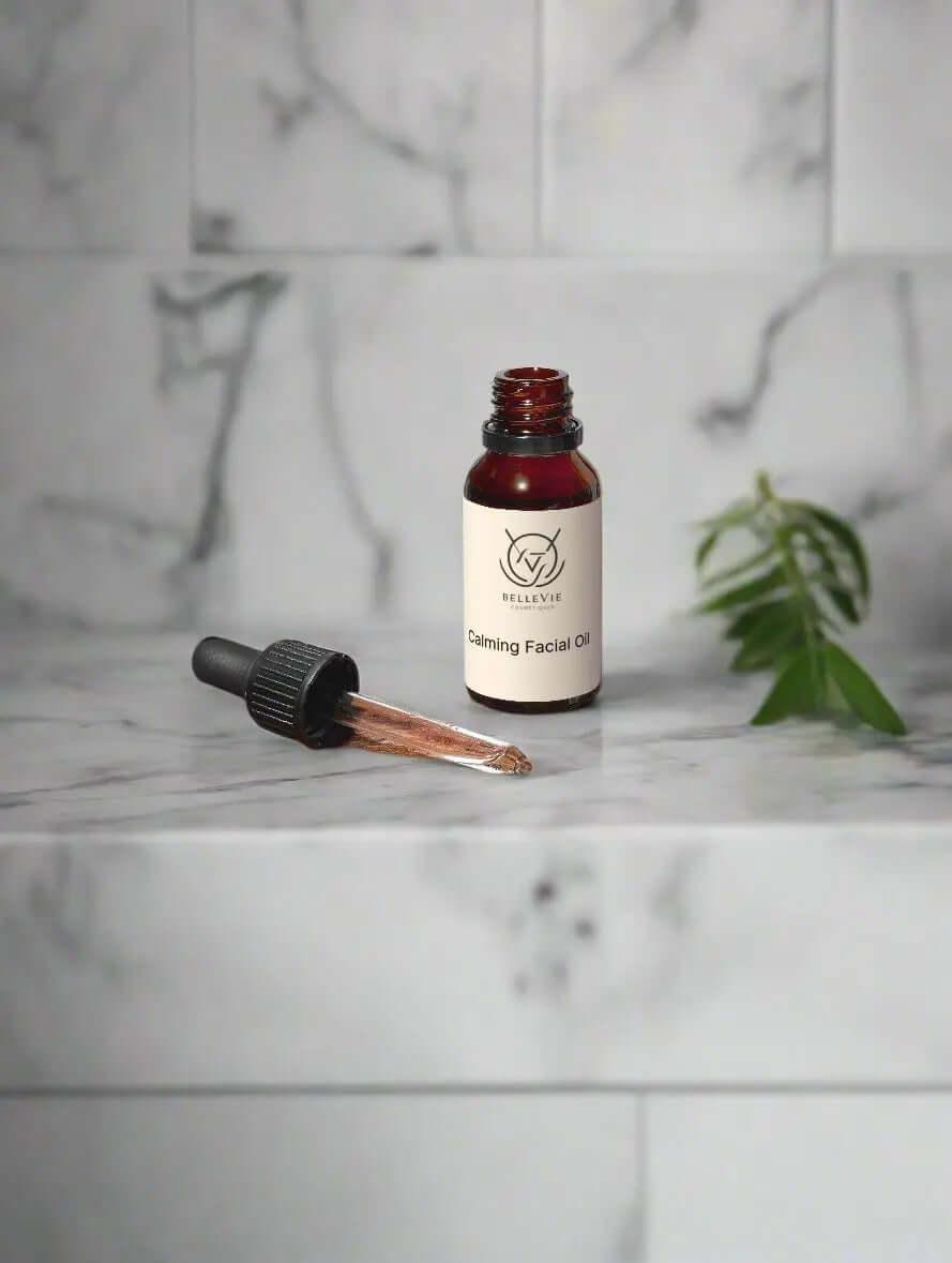 Calming Facial Oil 20ml – Organic, Vegan & Gluten-Free Glow Oil (Travel Size)