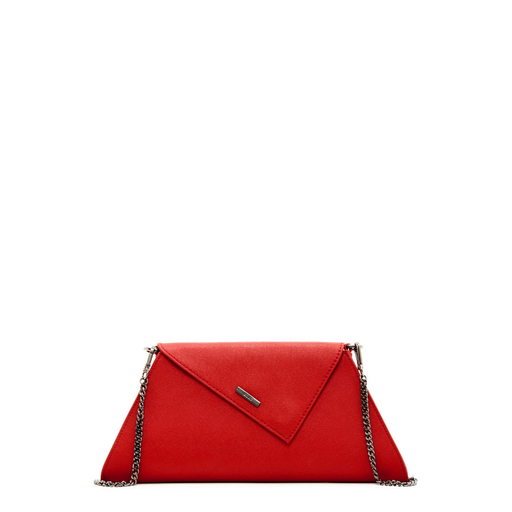 Red Clutch Bag Leather Clutch Purse Crossbody Evening Purse Unique Women's Red Handbag