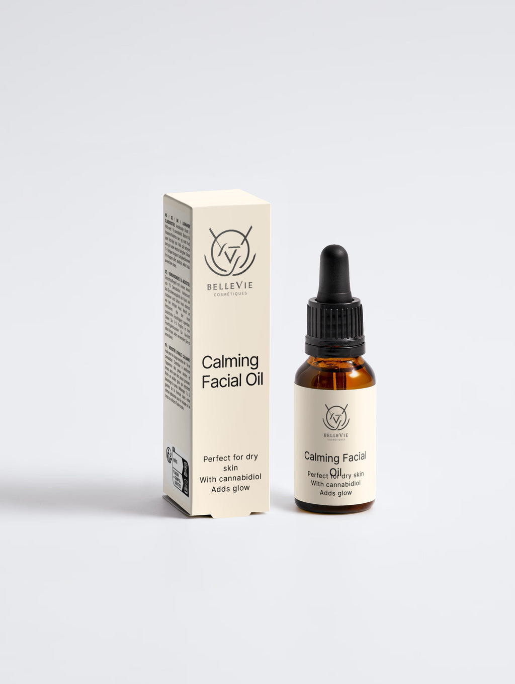 Calming Facial Oil 20ml – Organic, Vegan & Gluten-Free Glow Oil (Travel Size)